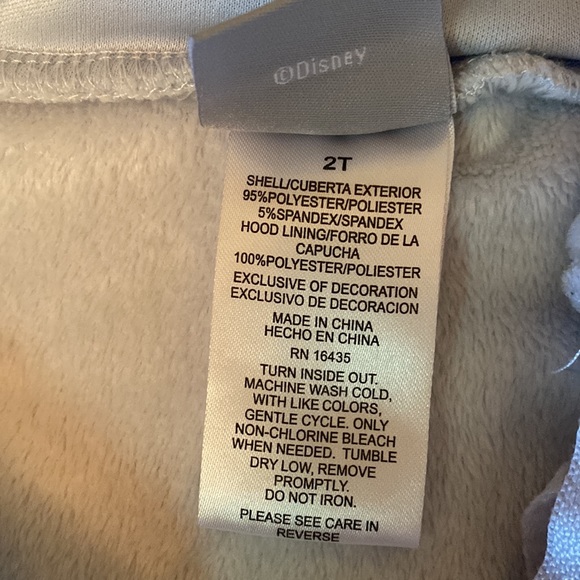 Disney Frozen II Toddler jacket sz 2T. Super soft, pale blue perfect condition - Picture 5 of 8